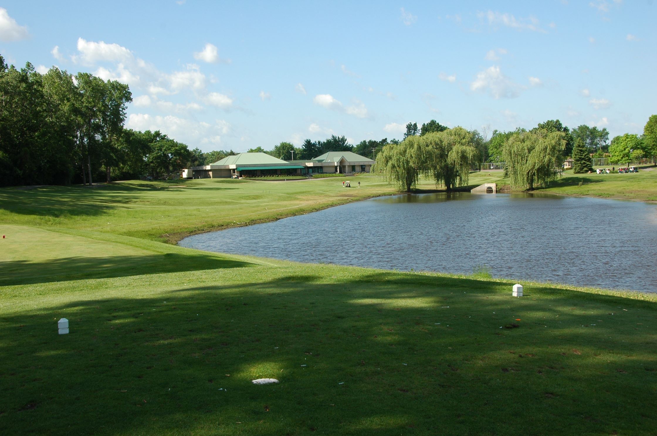 A view of the beautiful scenery of the Taylor Meadows Golf Course.